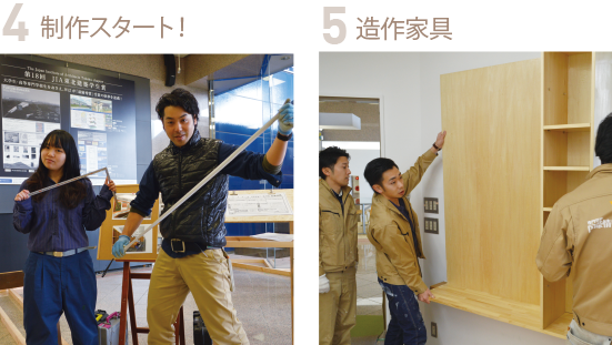 制作スタート! 造作家具
