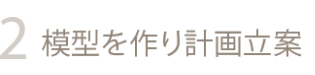 模型を作り計画立案
