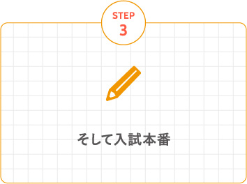 STEP.3 そして入試本番