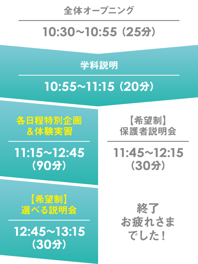 WiZまるわかりタイムスケジュール