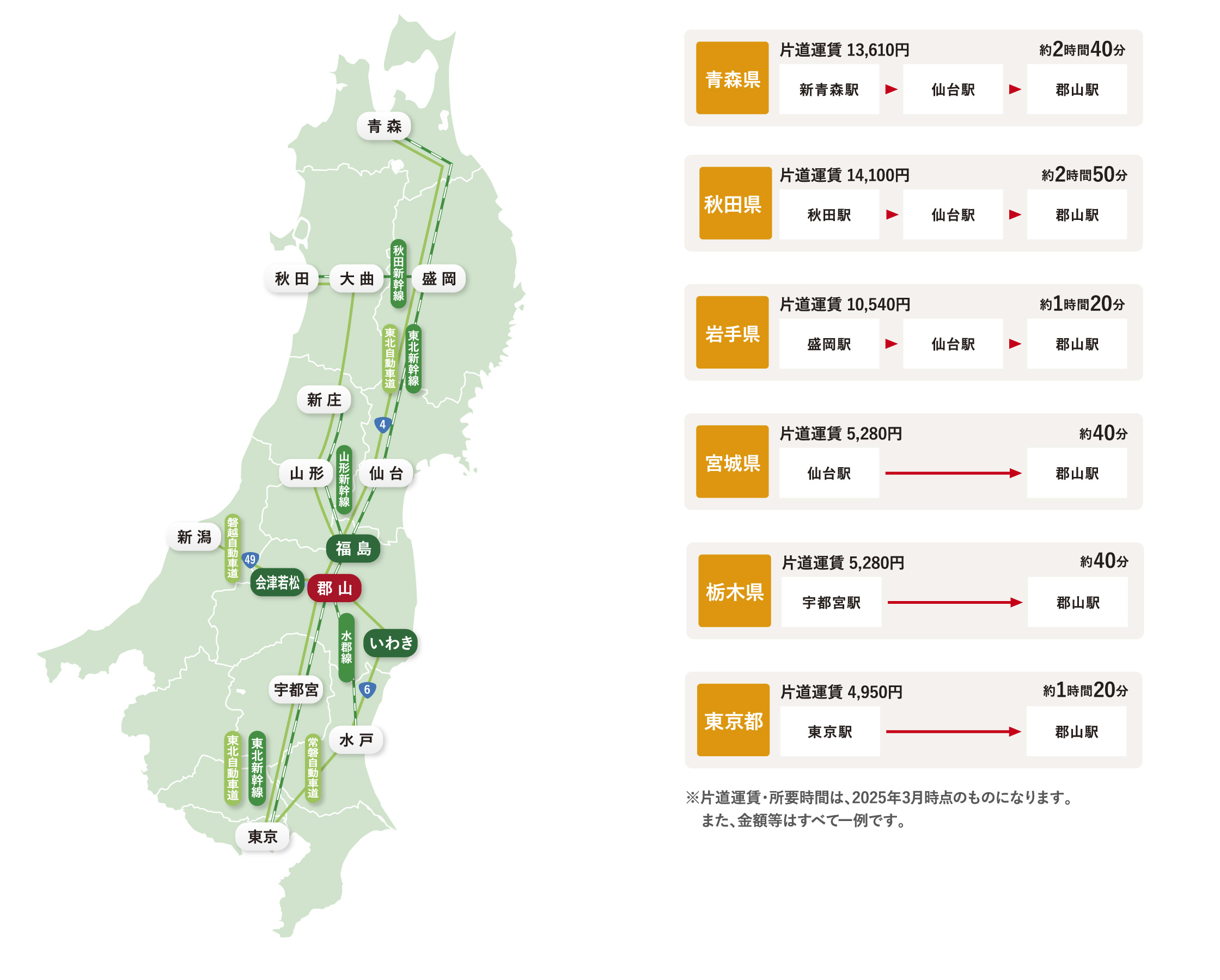福島県外各地マップ