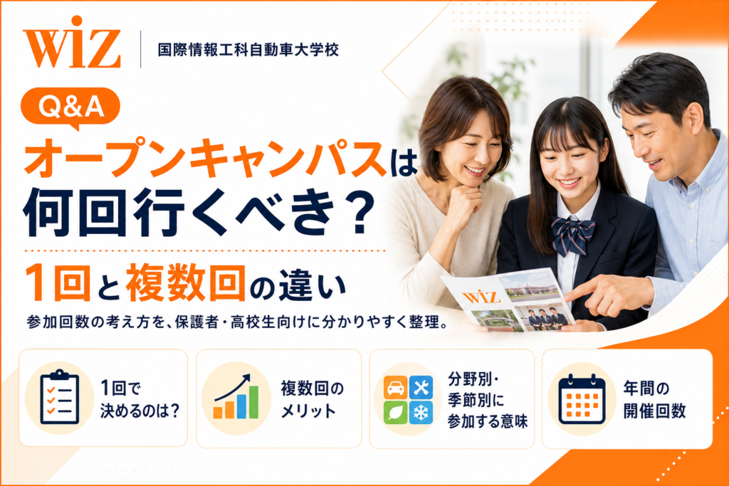 Q&A:オープンキャンパスは何回行くべき?1回と複数回の違い